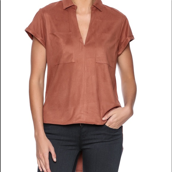 FAUX SUEDE BLOUSE 👚 - Picture 1 of 1